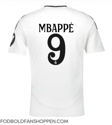 Real Madrid Kylian Mbappe #9 Hjemmebanetrøje 2024-25 Kortærmet